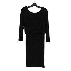 Alice + Olivia Black Sparkle Cocktail Dress – Size M, Worn Once, EUC